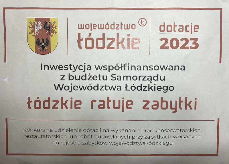 Plakat ogĹoszeniowy programu ĹĂłdzkie ratuje zabytki
